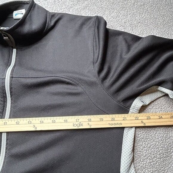 Alo Yoga Jacket Womens Medium Black Coolfit Performance Lightweight Vented Gym - Picture 12 of 16